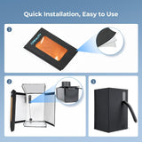 Official Resin 3D Printer Enclosure, Filter Odor,Noise Reduction And Dustproof 3D PrinterTent, 3D Printer Cover Room Storage 450x420x720mm For Halot-Mage,Halot-One/Pro,LD-006 3D Printer