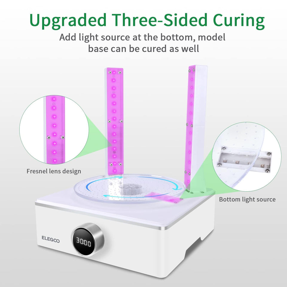 Mercury X Bundle Wash And Cure Station Set, Newly Design Separate Washing Machine And UV Resin Curing Machine For LCD/DLP/SLA Saturn Mars Photon S Photon Mono 3D Printed Models
