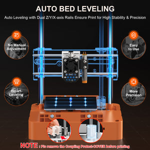 Upgraded Tina2S 3D Printer, 3D Printers WiFi Cloud Printing Auto Bed Leveling, Fully Assembled Mini 3D Printers For Beginners, Silent Print, Fully Open Source DIY 3D Printers For Home, School