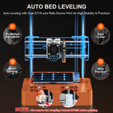 Upgraded Tina2S 3D Printer, 3D Printers WiFi Cloud Printing Auto Bed Leveling, Fully Assembled Mini 3D Printers For Beginners, Silent Print, Fully Open Source DIY 3D Printers For Home, School