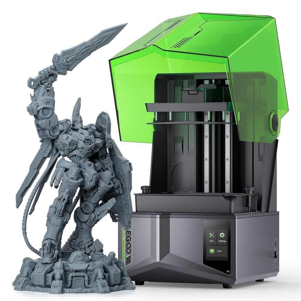 Saturn 4 Resin 3D Printer, 10" 12K HD Mono LCD, Smart Automatic Leveling, AI Print Monitoring, Large Printing Volume 8.62 X 4.84 X 8.66 Inches
