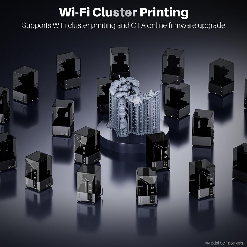 Mars 5 Ultra 9K MSLA Resin 3D Printer, Smart Mechanical Sensor, Fast Printing Up To 150mm/h, AI Camera, WiFi Cluster Printing, Automatic Leveling, Large Printing Size 6.04 3.06 6.49 Inch