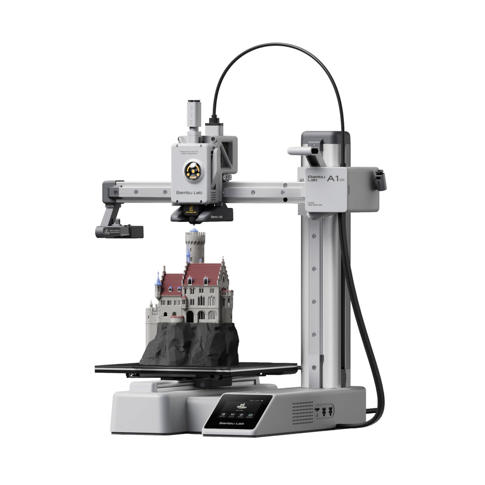Bambu Lab A1 Mini 3D Printer, Support Multi-Color 3D Printing, Set Up In 20 Mins, High Speed & Precision, Full-Auto Calibration & Active Flow Rate Compensation, 48 dB Quiet FDM 3D Printers