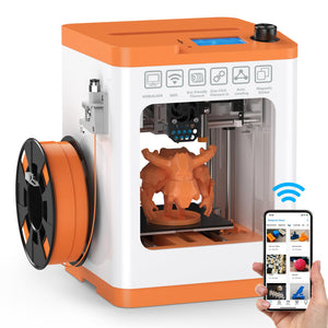 Upgraded Tina2S 3D Printer, 3D Printers WiFi Cloud Printing Auto Bed Leveling, Fully Assembled Mini 3D Printers For Beginners, Silent Print, Fully Open Source DIY 3D Printers For Home, School
