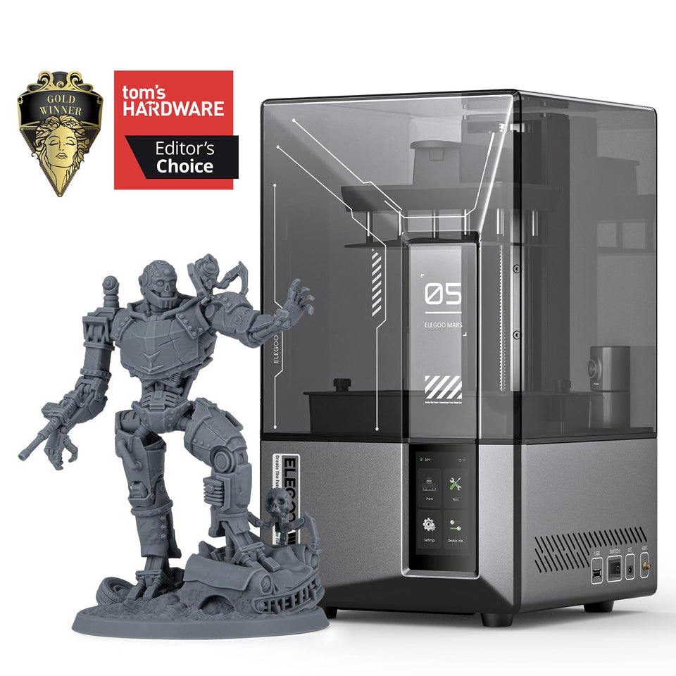 Mars 5 Ultra 9K MSLA Resin 3D Printer, Smart Mechanical Sensor, Fast Printing Up To 150mm/h, AI Camera, WiFi Cluster Printing, Automatic Leveling, Large Printing Size 6.04 3.06 6.49 Inch
