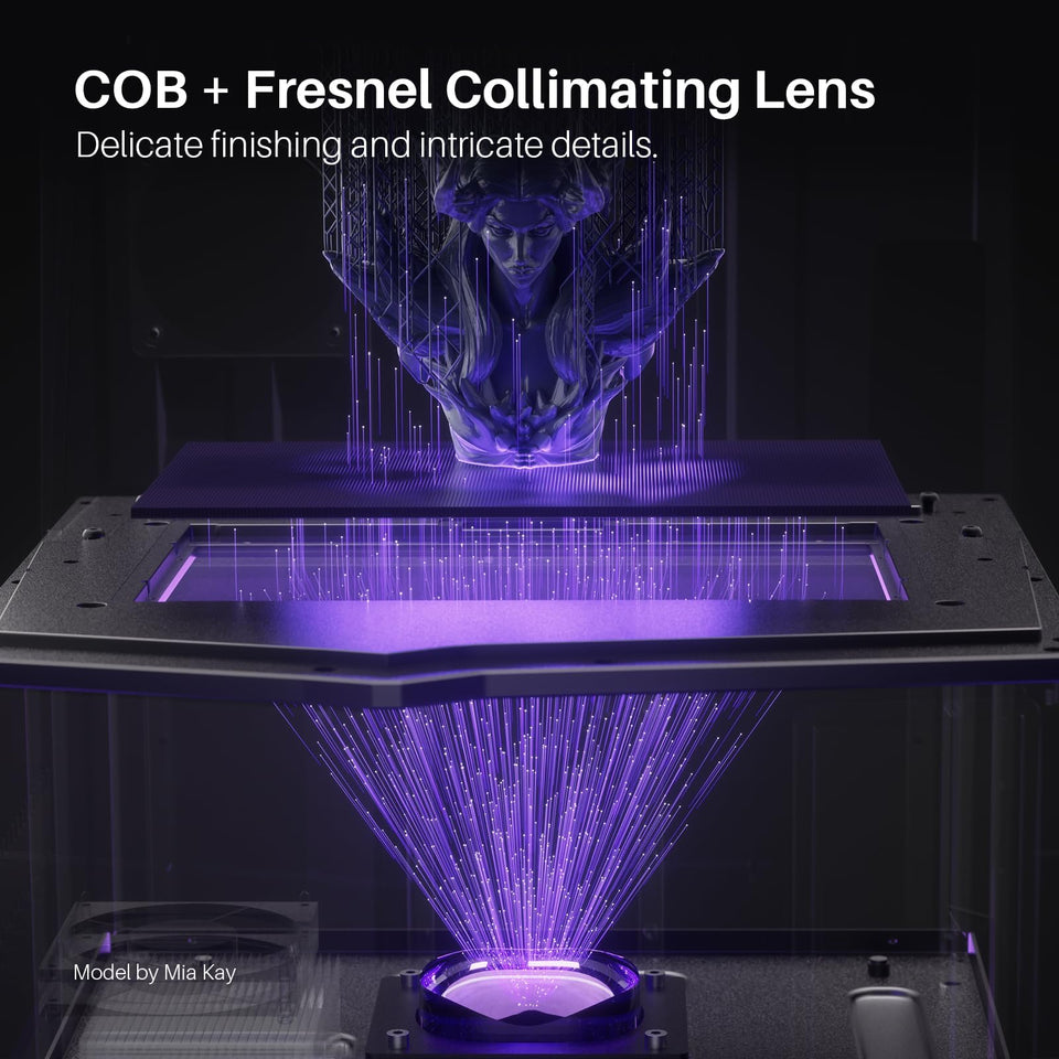 Saturn 4 Resin 3D Printer, 10" 12K HD Mono LCD, Smart Automatic Leveling, AI Print Monitoring, Large Printing Volume 8.62 X 4.84 X 8.66 Inches