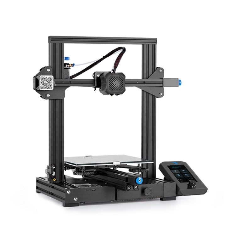 CREALITY Ender-3 V2 Craborundom Glass Platform Ultra-silent DIY 3D Printer, Print Size : 22 x 22 x 25cm, AU Plug