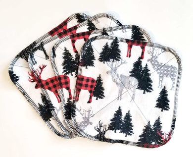 Buffalo plaid reindeer. - Cloudstitch Creations